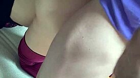 Desperate housewife rips clothes after gym, begs bodybuilder for huge anal cock pounding and cum fill