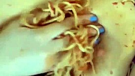 hot lil arab stepsis does craziest food masturbation in la?? kinky fetish freakout