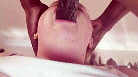 Wow, fat BBW deepthroats monster cock in sloppy POV cumshot!