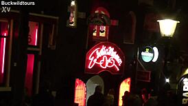 WOW! REDLIGHT DISTRICT OUDEZIJDS ACHTERBURGWAL LIGHTS UP AMSTERDAM'S DUTCH TOURIST SPOT!