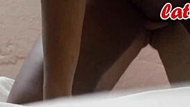 Her Moans Build to Orgasm Big Natural Tits Ass Latina Interracial Lingerie Photoshoot