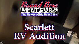 Scarlett Foxx Brunette Coed Deepthroats Hard Cock Then Gets Bent Over Banged