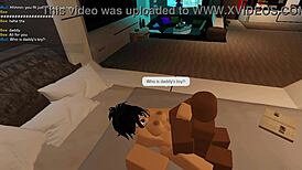 havin fun poundin cumdump slut with bbc on roblox condo server