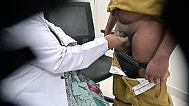 Doctor shocked by patient's small cock flash