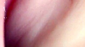 fuck doll gets lube slathered in shaved vagina for double anal penetration closeup