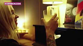 Blonde Chubby Russian Arteya Fingers Big Tits to Orgasm on Piano