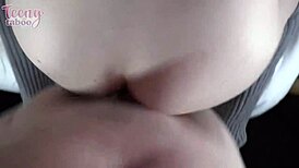 babysitter claire roos deepthroats then rides dominating boss seth brogan's cock cowgirl to creampie