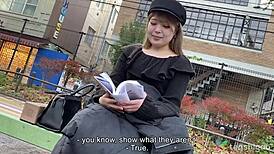 keiko amateur shop girl arrives tokyo love hotel stripped fucked stranger first time