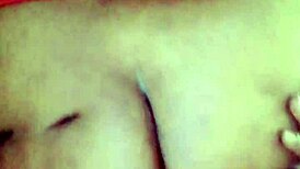 shaved pussy tempts with homemade amateur cock play on camera