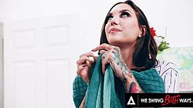 Wild Bisexual Threesome Rocks Rocky Emerson's Inked Ass Double Penetration