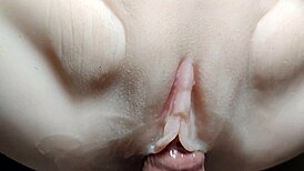 Watch this fuck doll get her shaved big pussy and ass double penetrated with toys hard