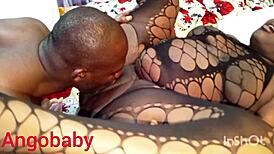 ebonyk ween begs cute angobaby to fuck her big ebony pussy behind husband's back