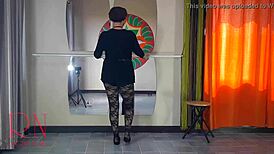 Teacher regina noir spanks bad ballerina's ass then face fucks her pussy in dominating ballet class