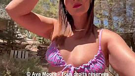 J'adore me faire défoncer la chatte par une grosse queue comme une pute et sperme sur mon cul