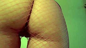 italian milf artemisia's fishnet ass dances seductively in slow motion