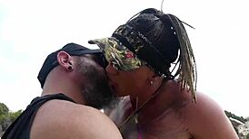 Horny Couple Invites Bodybuilder Gardener For Anal Threesome Creampie