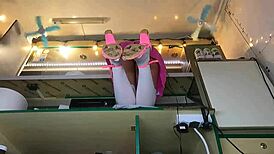 boss promises teen babe extra cash for no panties work