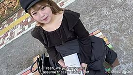 keiko amateur shop girl arrives tokyo love hotel stripped fucked stranger first time