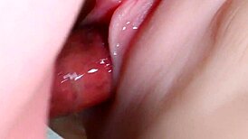 fuck doll gets lube slathered in shaved vagina for double anal penetration closeup