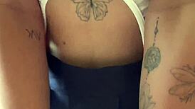 damn check this big titty college slut shaking her huge natural boobs