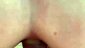 pretty blonde neighbor flashes pussy then rides cock anal in forest voyeur closeup!