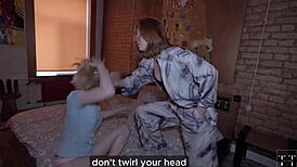 ever caught your step-sis peeping on parents getting dominated licked and humiliated rough while you watch?