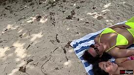 stepmom, dare flash dick on beach with me for cum facial??