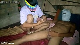 bhabhi sneaks devars cock for secret bathroom anal fuck