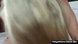 sexy vicky vette feels goddess vibes rubbing hairy pussy sucking huge cock