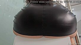 Loud Farts Blast Slave's Face In BDSM Secretary Humiliation