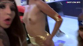 oh wow girls in superhero costumes goin wild in this amazin teen orgy blowin monster cocks