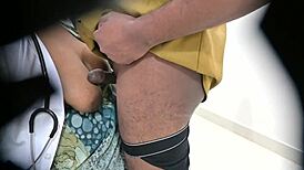 Doctor shocked by patient's small cock flash