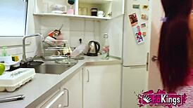 Milf treats big cock teen to snack before vanessa pounds lalo monstercock in fakings