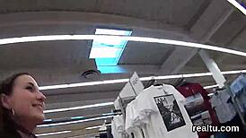 Luscious Czech Chick Teased and Nailed in POV Hypermarket