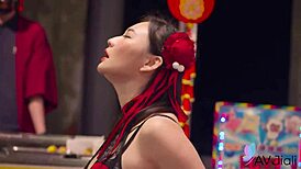 Sexy Chinese girl Mio slammed hard in night market frenzy