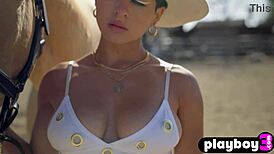 Beautiful Big Tits Teen Mia Valentine 18+ Strips Curvy Body Ripped Clothes Exposed Ass