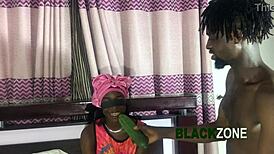 bored stepsister plays taste game turning fun with stepbrother in bedroom close-up