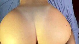 Big ass girlfriend slammed doggystyle bent over dorm bed hard!