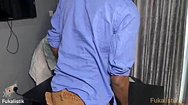 Big ass lekki doctor slams bbc patient's monster cock at hospital