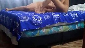 Real homemade trio ignites passion with stepsis and girlfriend