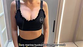 i can't believe i cheated on my wife with her busty silly russian friend deepthroating my monster cock while she rides moaning in pov