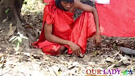 chief priest rams pregnant wife doggystyle as husband watches outdoor!