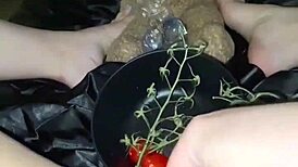hot lil arab stepsis does craziest food masturbation in la?? kinky fetish freakout