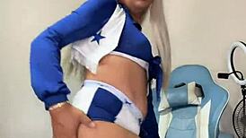 cheerleader's trans secret revealed in tempting tease