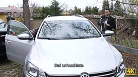 Hunt4k Sweet Ginger Trades Fuck for New Ride with Old Guy