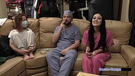 Dr Tampa turns blaire celeste into gaping nurse guinea pig