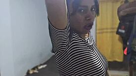 Peruvian stepsis wet pussy fucked missionary by horny stepbro quickie