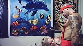 Behind Scenes Wrestling Blowjob Contest Man vs Woman Full Nelson Hold!