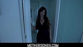 Busty Stepmom Syren de Mer Rubs Huge Ass on Stepson's Monster Cock POV