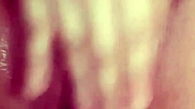 aw man, my small foreskin dick spurts while gf masturbates her wet pussy and tits... part 12